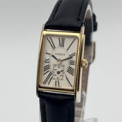 【新品電池 稼働】TISSOT A222 スモセコ レクタンギュラー ローマン Tissot Tank A222, Salmon Dial, Vintage Lady's Swiss Watch from