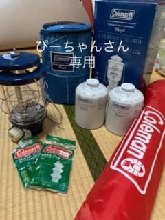 新品未使用コールマンランタン、ランタンスタンド、ガス2個setのサムネイル