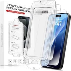 iPhone 16Plus용 유리 필름 2장입 보호 필름 유리 커버