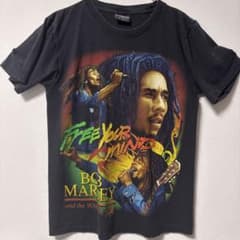 BOB MARLEY プリントTシャツ ブラックのサムネイル