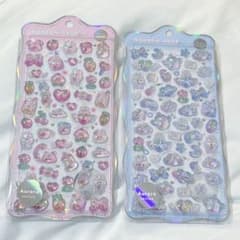 ボンボンドロップシール ぷっくりシール クーリア うさぎ 正規品 オーロラのサムネイル