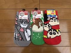 Tom and Jerry & Crayon Shin-chan Socks (Set of 3)