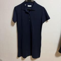 LACOSTE ラコステ 半袖 ポロワンピース ネイビー 40のサムネイル