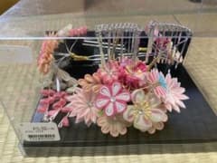 今だけお値下げ！新品未開封　七五三7歳女子　日本髪飾り　上品なペールピンクのサムネイル