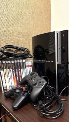 PlayStation3 本体　コントローラー2個　付属品　ソフト11本セットのサムネイル