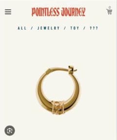 POINTLESS JOURNEY フープピアス ゴールドのサムネイル