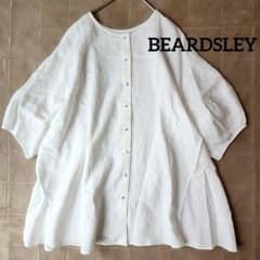 BEARDSLEY ビアズリー パールボタンリネン前後ブラウス ホワイト