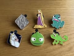 C14】 塔の上のラプンツェル 6個セット ディズニー ピンバッジ - メルカリ