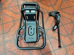 電動自転車　EZ用 フロントキャリヤ 最大2kg 20インチ用サイドスタンドのサムネイル