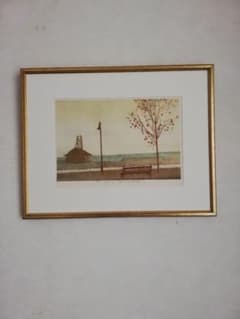 アート677 「浜辺(サンフランシスコ)」 チェコのリトグラフ(石版画