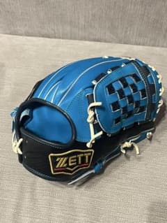 ZETT 軟式グローブ 黒/青 編み込みデザイン ZETT 軟式グローブ 青/黒 編み込みデザイン - メルカリ