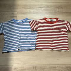 しまむら　キッズ　Tシャツ　ボーダー　Little WEEKEND 100㎝