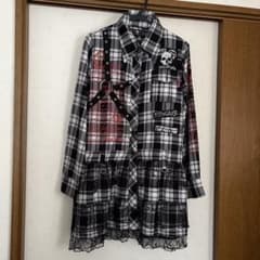 チェック柄ミニワンピース 長袖 マッドパンク　MADPUNKS チェック柄ミニワンピース 長袖 マッドパンク MADPUNKS - メルカリ