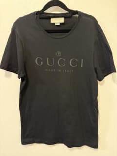 GUCCI グッチ 黒 ロゴTシャツ 正規品 使用感ありのサムネイル