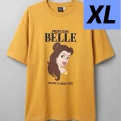 디즈니 미녀와 야수 벨 T 셔츠 겨자 노란색
