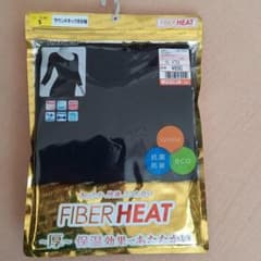 ファイバーヒート　ラウンドネック8分袖　Sのサムネイル