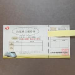 JR 九州　株主優待券　一枚のサムネイル