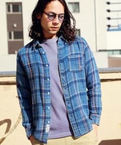 新品、未使用  ベイフロー  ガーゼチェック  シャツのサムネイル