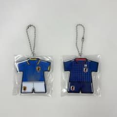 サッカー日本代表 ユニフォーム型アクリルキーホルダー 2個セットのサムネイル