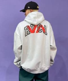 【未使用】RVCA ビッグシルエット 撥水加工 バックプリントパーカー　ルーカのサムネイル