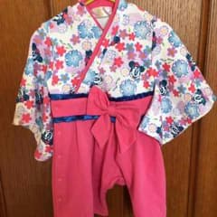 ベビー服 和服 振袖 ！お祝い事などに！ミニーちゃんのサムネイル