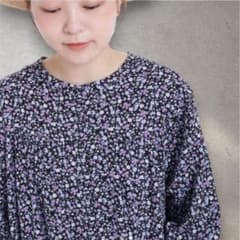 サマンサモスモス 小花柄綿レーヨン前後着ワンピース ゆったりのサムネイル