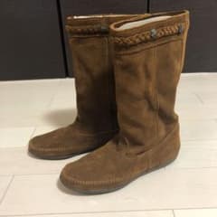 ますっちさん専用 MINNETONKA 本革 ブーツのサムネイル