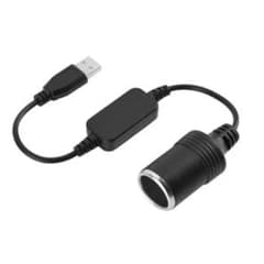 車載USB昇圧ケーブル 5V to 12V シガーソケット L9709のサムネイル