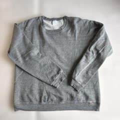 90s USA製　ラッセルRUSSELL スウェット　vガゼット　グレーMのサムネイル