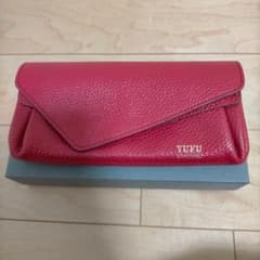 YUFU レザー長財布 レッドのサムネイル