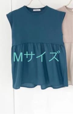新品未使用しまむらmumuさんコラボフハクドッキングT ブラック　Mサイズのサムネイル