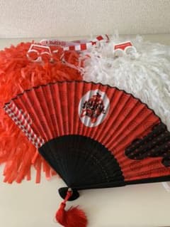 米米CLUB  おせきはん　グッズ　紅白ポンポン　扇子のサムネイル