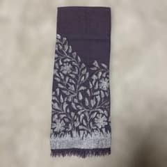 DRIES VAN NOTEN ドリスヴァンノッテン★大判刺繍ストール DRIES VAN NOTEN ドリスヴァンノッテン ストール シルバー刺繍 - メルカリ