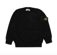 STONE ISLAND クルーネック スウェット ブラック Mのサムネイル