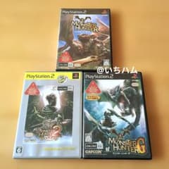 몬스터 헌터 1.2.G의 3개 세트 PS2