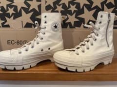 CONVERSE ALL STAR ホワイト 厚底 スニーカーのサムネイル