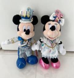 タイムトゥシャイン　20周年ミッキーミニーぬいぐるみバッジのサムネイル