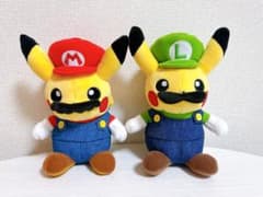 マリオピカチュウ ルイージピカチュウ セット ぬいぐるみ