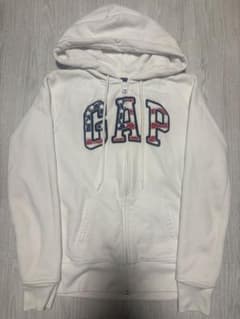 GAP フロントジップ パーカー ホワイトのサムネイル