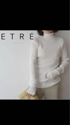 ETRE TOKYO ホールガーメントタートルニットプルオーバー ホワイトのサムネイル
