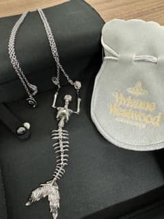 ヴィヴィアン・ウエストウッド スカル チェーンペンダント ドクロ 魚の