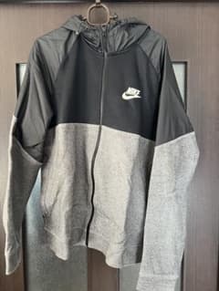 Nike XL フルジップパーカー 上下セット グレー/ブラック - メルカリ