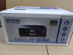 EPSON EP-807AB インクジェット複合機 プリンター ブラック - メルカリ