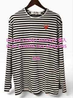 美品 PLAY COMME des GARCONS ボーダー 長袖 カットソー - メルカリ