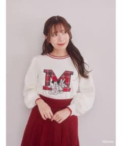 【新品未使用タグ付き】Areeam ミッキー&ミニー ロゴニット プルオーバーのサムネイル