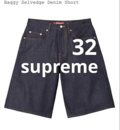 パンツ supreme Baggy Denim Short (32] Supreme Baggy Selvedge Denim Short 32 - メルカリ