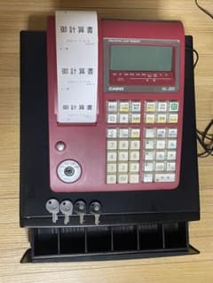 CASIO カシオ NL-300 レジスター 鍵4本ドロワー分離ケーブル付属