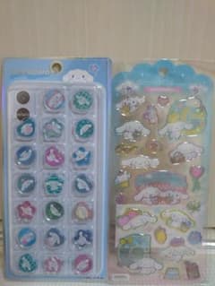 正規品　シナモロールドロップジュエリーシール＆おはじきシール