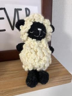 り*り様 だ*る様 ひつじさん　お花の毛糸　あみぐるみ 約15cmのサムネイル
