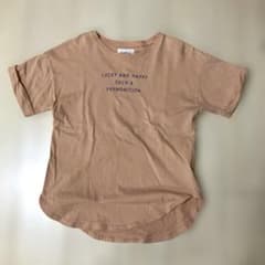 lagkaw ロゴプリント Tシャツ くすみオレンジ サイズ140のサムネイル
